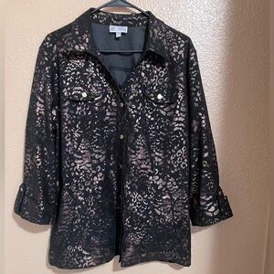 Black and Gold Print Jacket